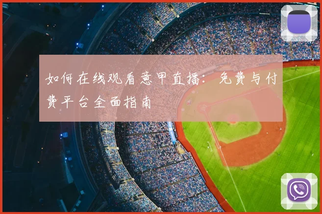 如何在线观看意甲直播：免费与付费平台全面指南