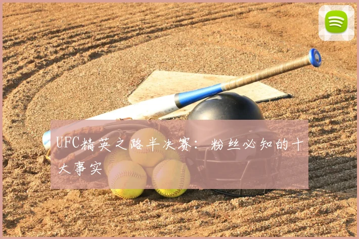 UFC精英之路半决赛：粉丝必知的十大事实